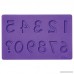 Wilton Silicone Letters and Numbers Fondant and Gum Paste Molds 4-Piece - Cake Decorating Supplies - B007E8KJF2